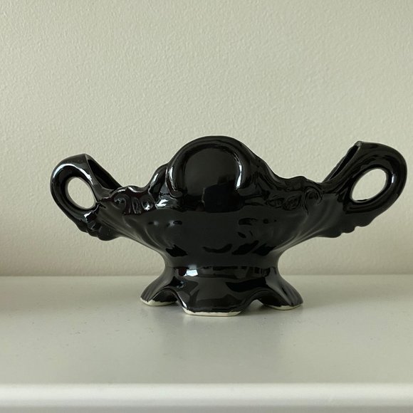Porcelain Decorative Black Bowl Trinket Tray - Picture 2 of 6